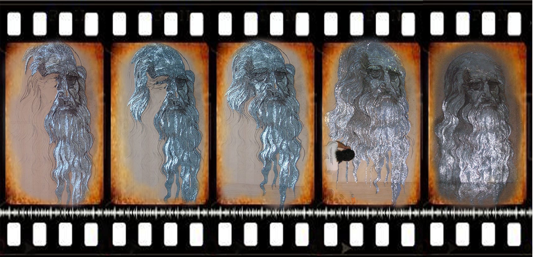 Further process stills from the nails mosaic