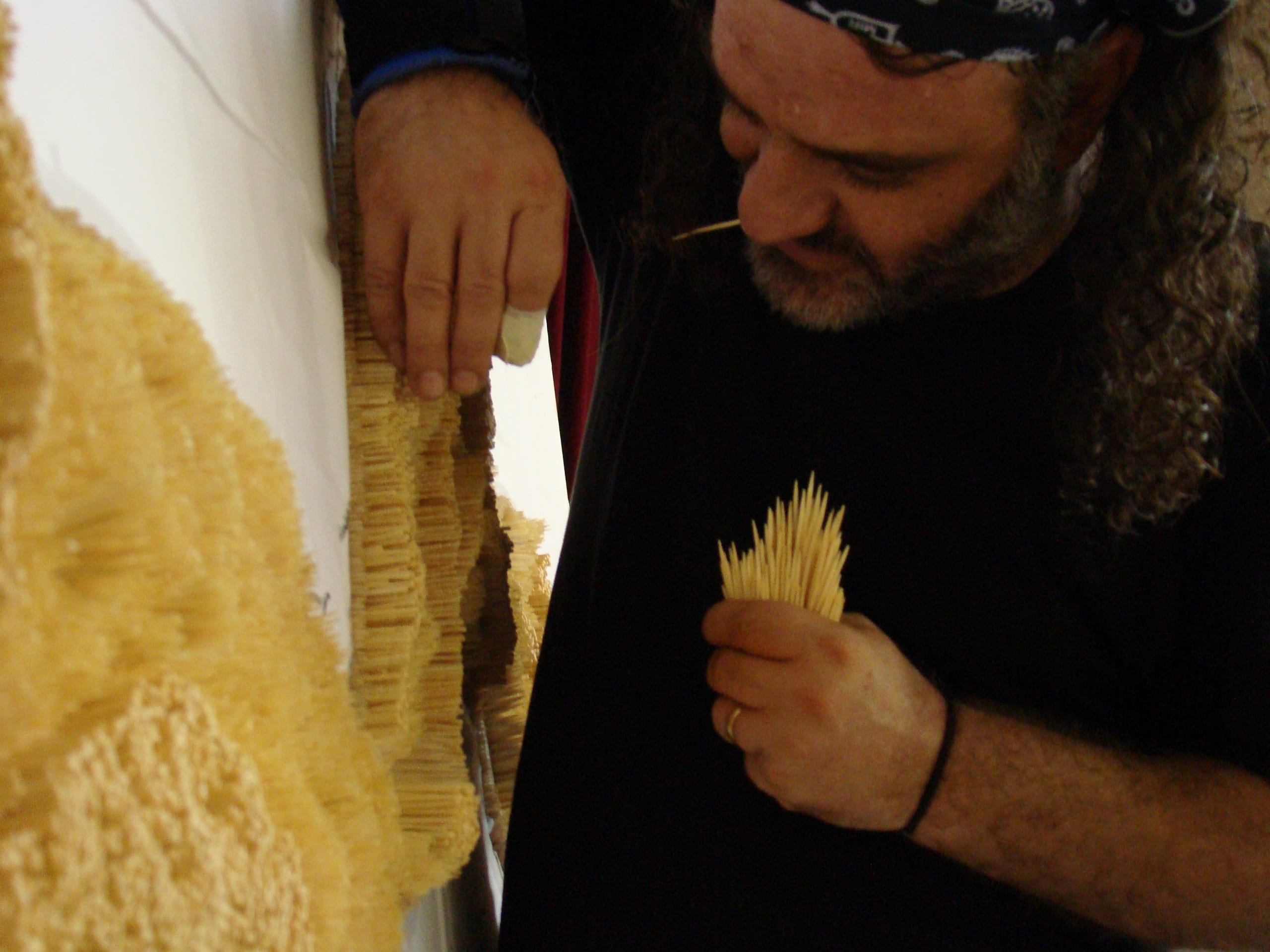 Detail of toothpick construction