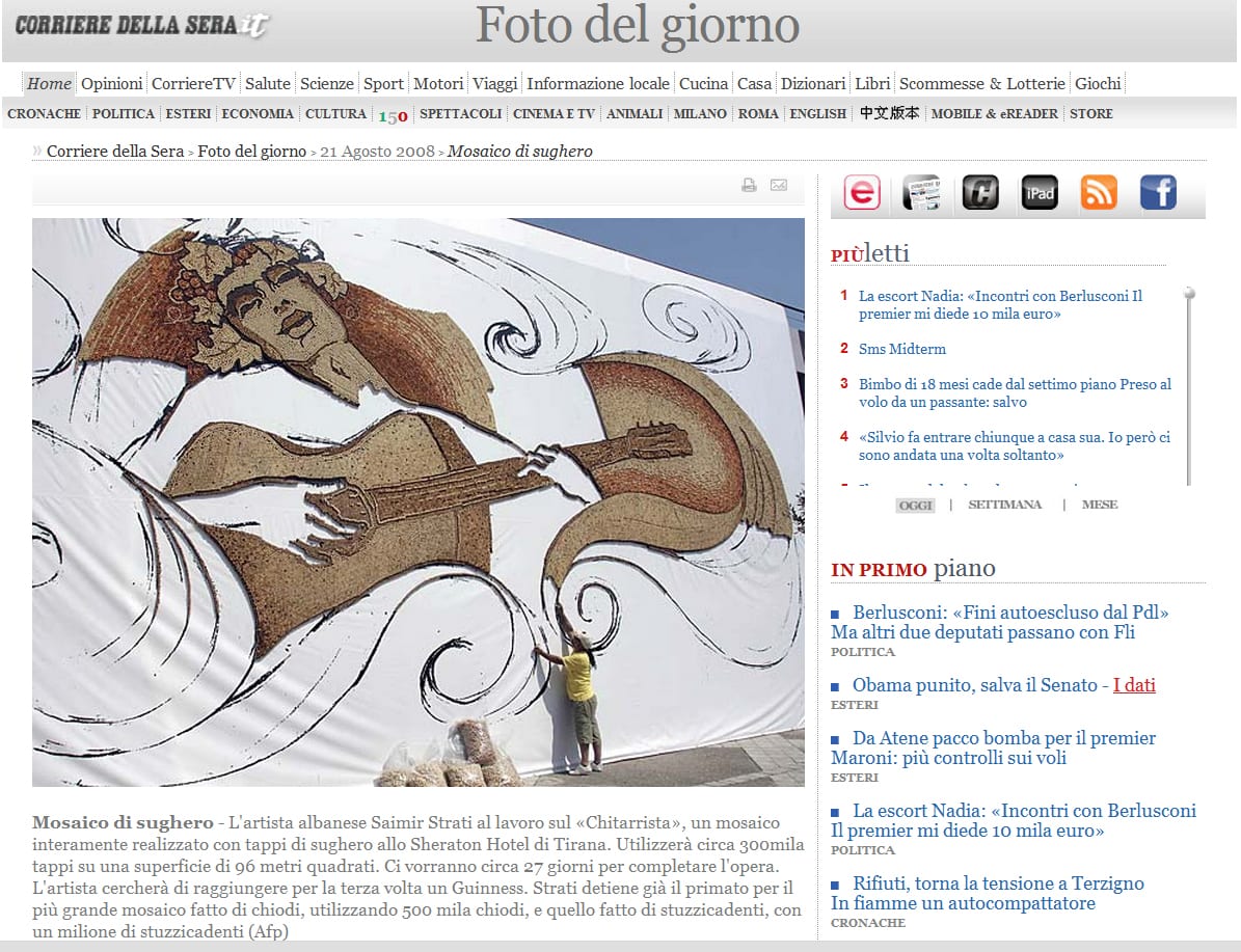 Corriere della Sera coverage