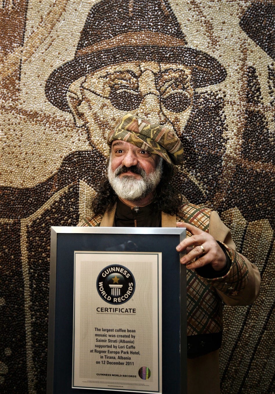 Guinness certificate: coffee beans